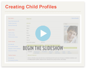 Creating Child Profiles Slideshow