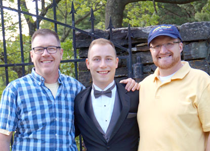 Adoptive parents David Earp and Joel Guinn